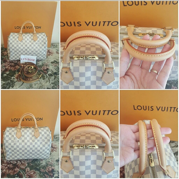 Authentic Louis Vuitton Speedy 30 Azur Bandouliere - Picture 2 of 7